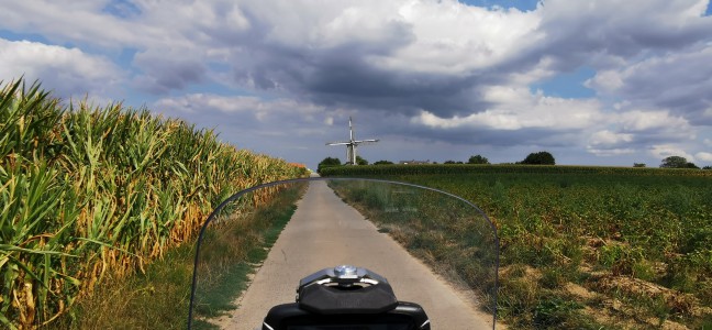  ﻿Le Moulin de nieuwe Bossenare molen.